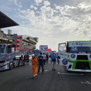 Les camions de nos team spartenaires sur la Pitline du Grand Prix Camions du Mans