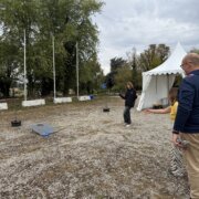 Activité de plein air lors de la journée des équipes Huiles Berliet
