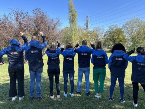 Employés des HUILES BERLIET lors de la journée du développement durable 