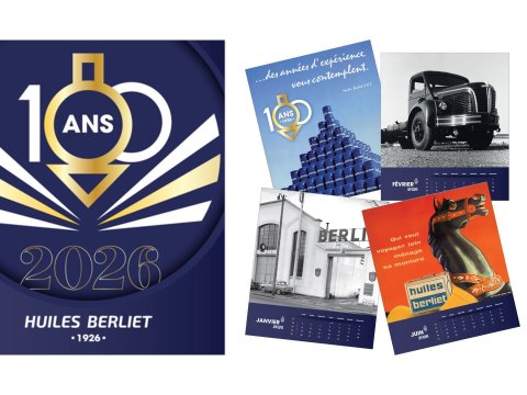 Calendriers collector Huiles Berliet
