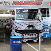 Camion du Team Albi Motor Racing en course lors du Championnat de France Camions